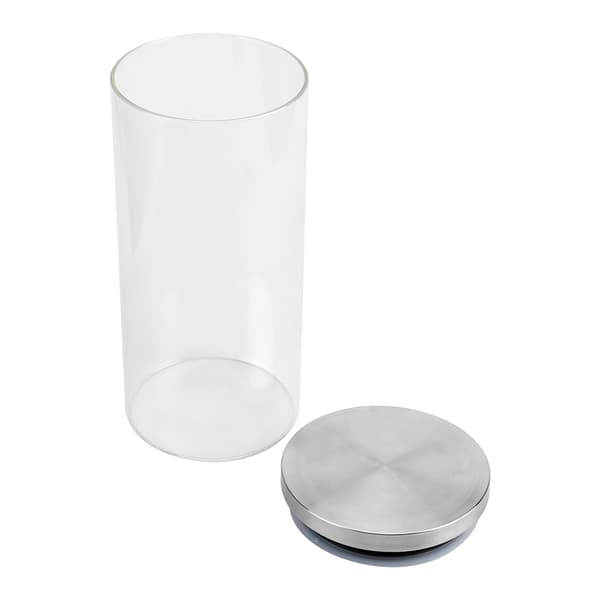 1000ml Glasburk Kaffebönor Kök Matbehållare Rostfritt Stållock