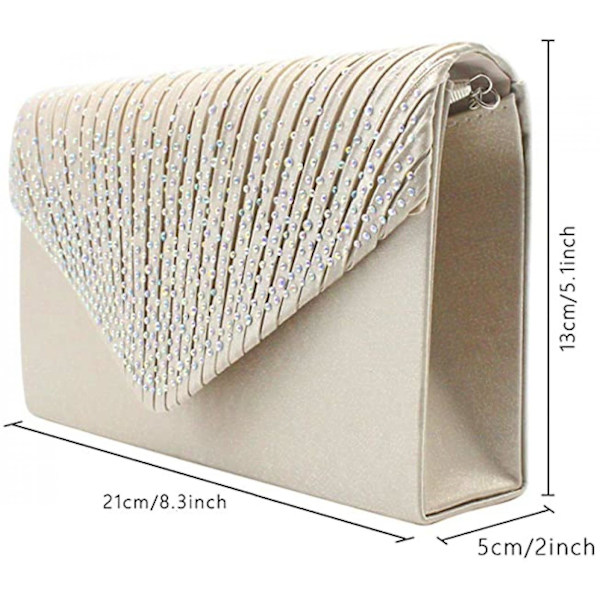 Damer Kvällsväskor Bröllopsväska Handväska A916-147 Beige