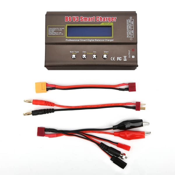 Smart Digital Balansladdare B6V3 80W för Modellflygplan DC 11.0V till 18.0V