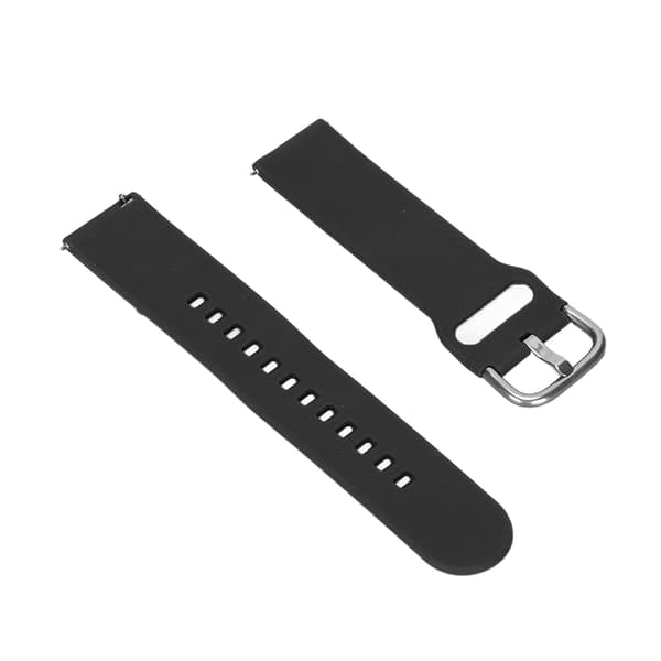Smartwatch Silikone Rem 20mm Ensfarvet til Amazfit GTS 3 GTS 2 Bip S Bip U Sort