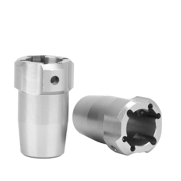 2 st RC-bil Bakaxeladapter Passar för VRX RH1043 Uppgraderingstillbehör (10986S Silver)