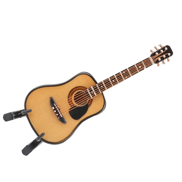 Mini-gitarmodell i tre for interiør - 10 cm
