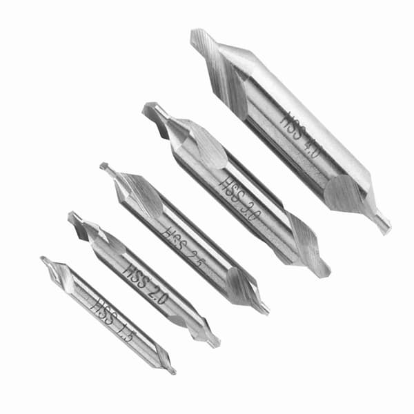 Snabbstål 5st Centrerborrsats 1.5 2 2.5 3 4mm 60 Graders Vinkel