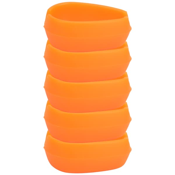 5 st Fiske Inline Method Feeder Silikon Elastisk Fiskeutrustning Orange