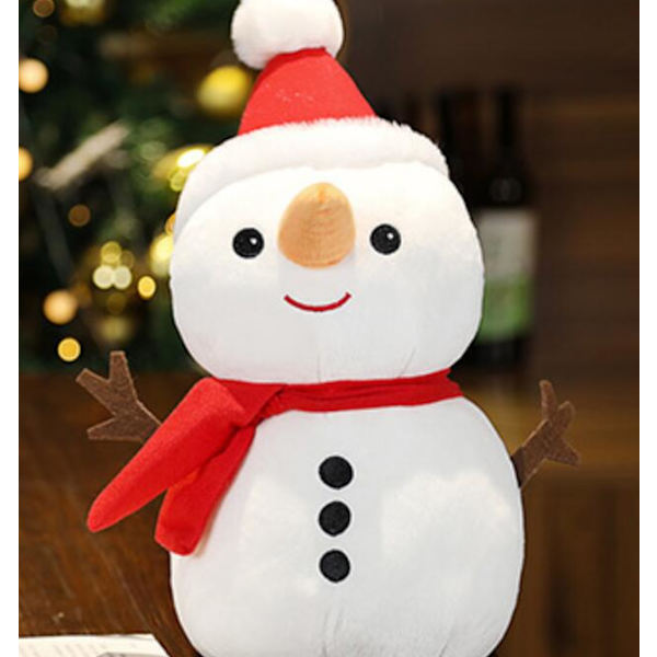 Sød snemand juleplys legetøj (snemand 40 cm)