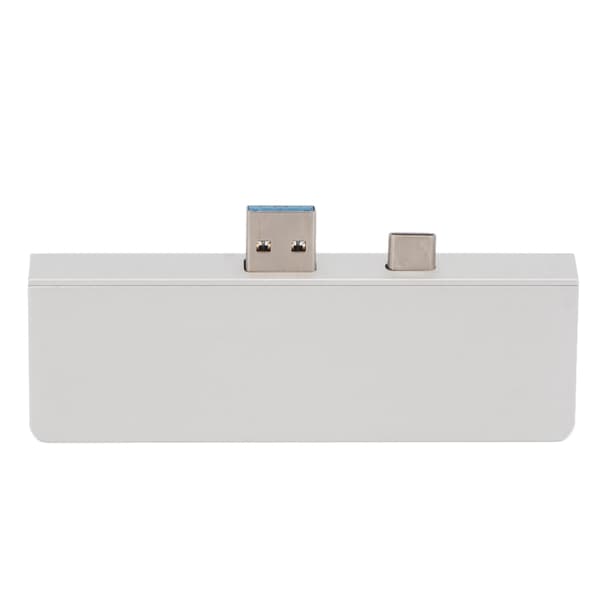 USB C Hub 4K HD Multimedia Interface Dataoverføring Doble USB3.0-porter 5 i 2 USB C Hub for Surface Pro 7 Sølv