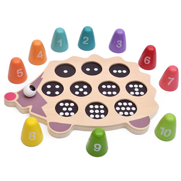 Nummerpussel DQ Hedgehog Nummermatchning,