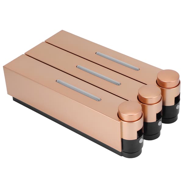 420ML Väggmonterad Flytande Tvål Dispenser 3-pack Guld Badrum Kök