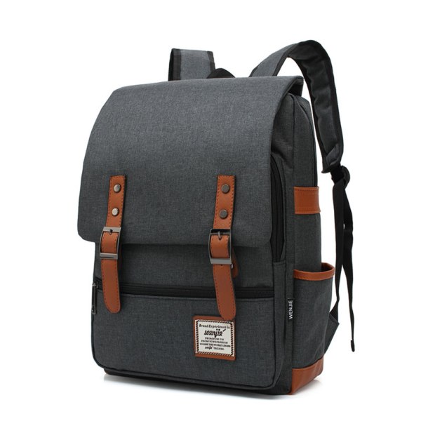 Smal bärbar ryggsäck, vintage rivsäker affärsväska för Travel College School, Casual Daypacks för män kvinnor, passar Macbook upp till 14 tum