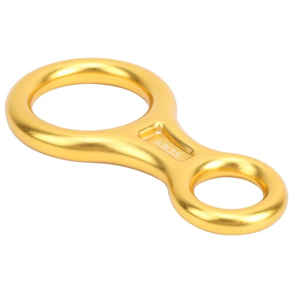 35KN Klatre 8-tals Firer Legering Rappelling Rig Plade Guld