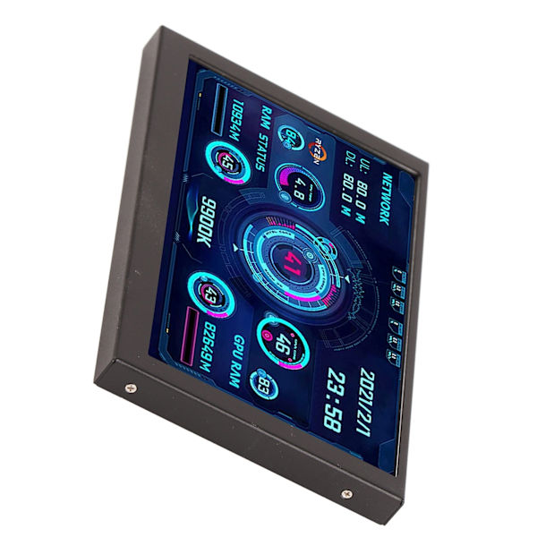 PC CPU GPU RAM Data Monitor 5in IPS USB C Temperatur Display Skærm