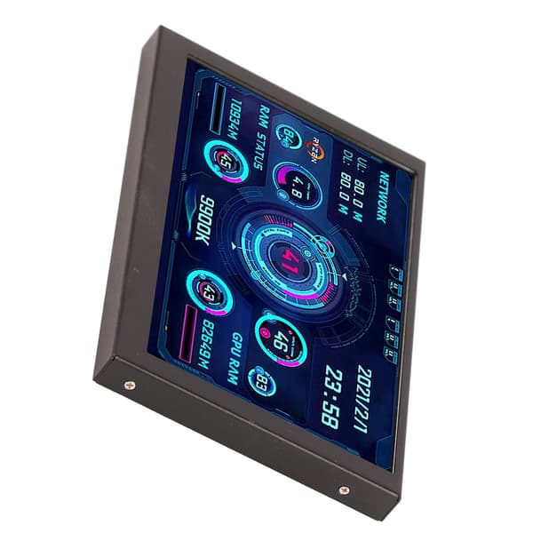 PC CPU GPU RAM -datanäyttö 5 tuuman IPS USB C -lämpötilanäyttö
