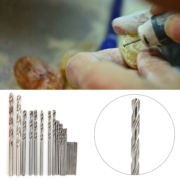 25 stk. Borbitssett i aluminiumslegering Hånddrill Erstatningstilbehørssett