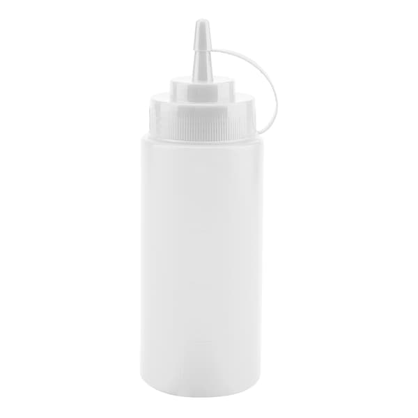 Plastikkrydderidispenser sæt - 10 stk, 460 ml - Ideel til saucer, olier, cremer og eddike (hvid)