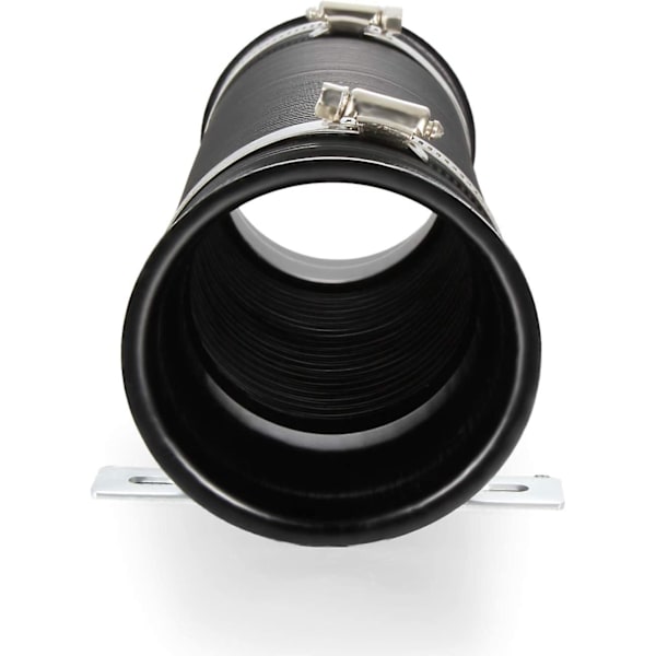 76mm Universal kold luft indsugningsslange - Kold luft indsugningssæt - Sort