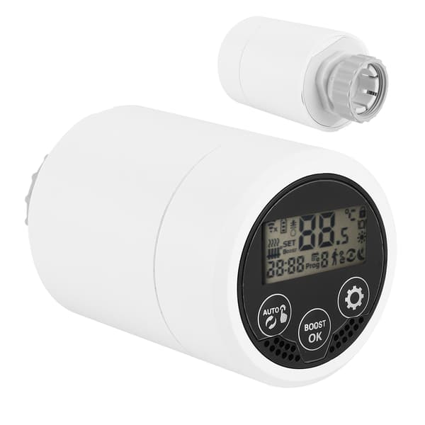 Smart ZigBee Kylarventil LCD-skærm App-styring Temperaturjustering