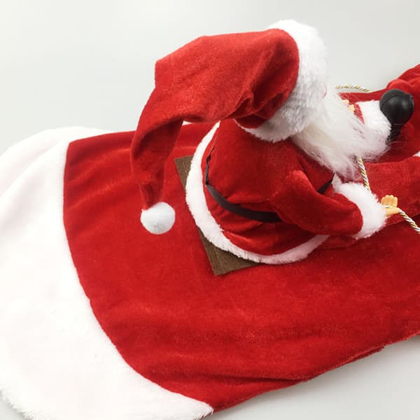 Julekostume til kæledyrshund - Julemandsoveralls