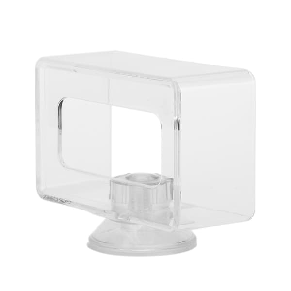 Flydende Akryl Fiskefoderring Akvarium Transparent S 6x10x4cm