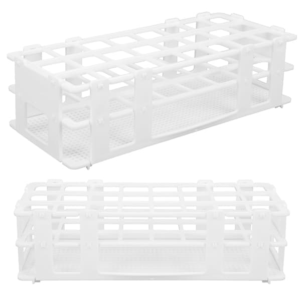 Avtakbart 24-hulls plastrørstativ for laboratorieprøvetaking