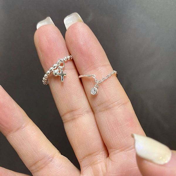 Ring Cross S925 Silver Modesmycken Ac5181 1