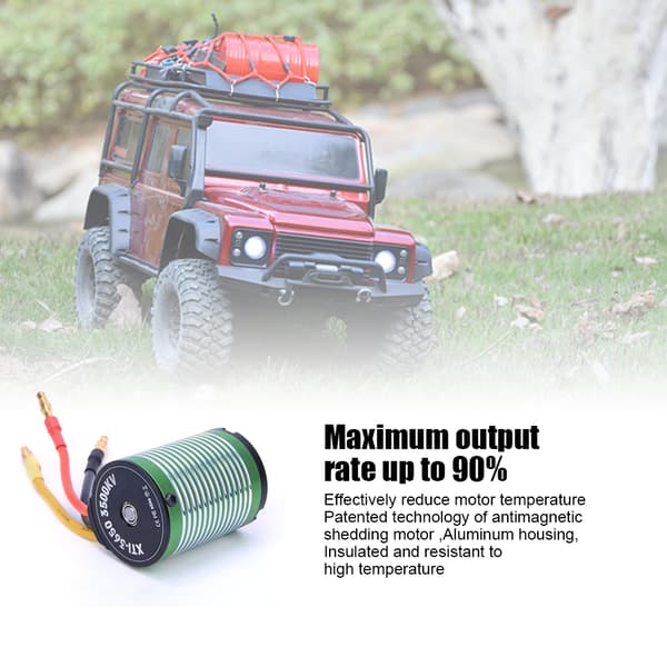 X TEAM 3650 3500KV Børsteløs Motor Tilbehør til 1/10 Buggy RC Bilmodell