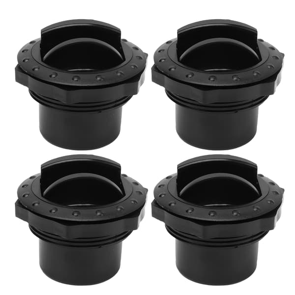4 stk. 60 mm Universal Luftkonditioneringsventil Udgangsafbøjer Sort til RV'er Busser Yachts