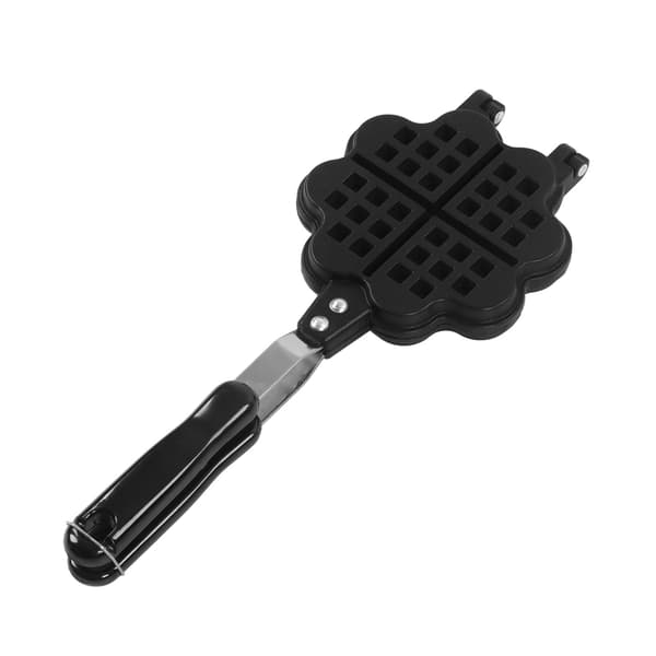 Dubbelsidig Blomhjärta Form Non-Stick Våffeljärn Bakning Kökstillbehör