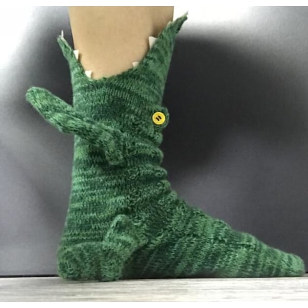 Julgradient gröna krokodilstrumpor (gradient grön)