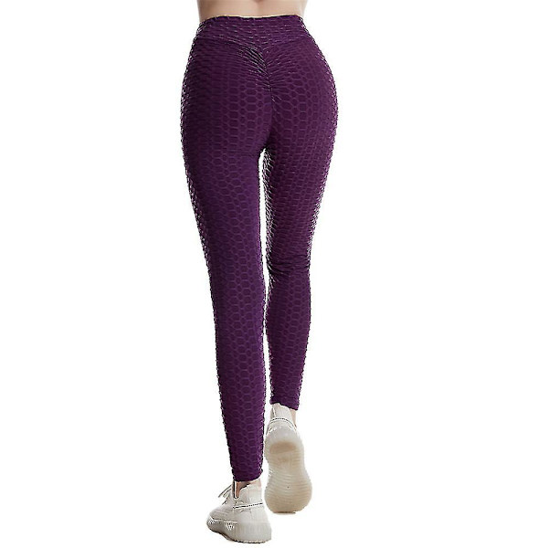 Naisten korkeavyötäröiset superjoustavat leggingsit Purple M
