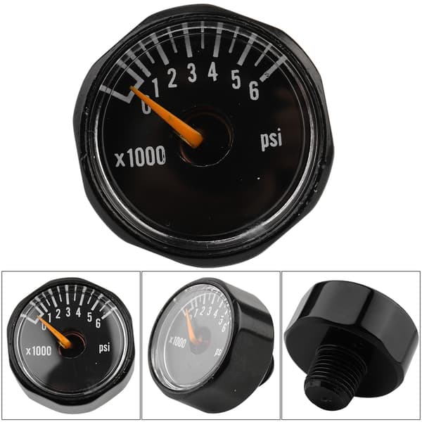 1 8 NPT Præcisionsventil Mini Trykmåler Kuldioxid Mikromanometer 6000 PSI