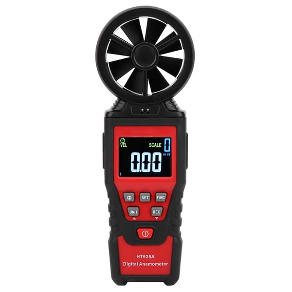 HT625B Handhållen USB Anemometer Digital LCD-skärm Vindhastighetsmätare Luftvolymmätare