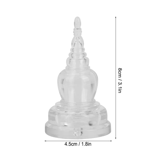 Buddhist Temple Akryl Stupa Tower Statue - Buddhistiska tillbehör