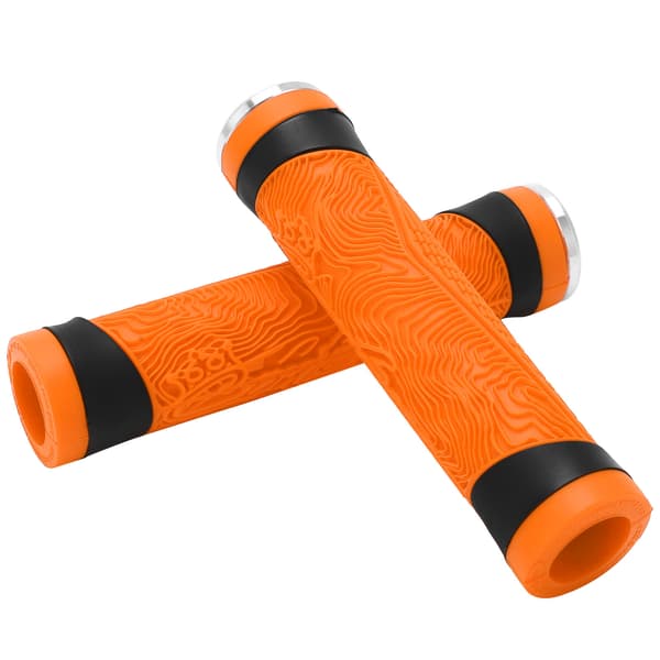 MTB Sykkelstyre Grips Silikon Flat Bar End Plugs Oransje
