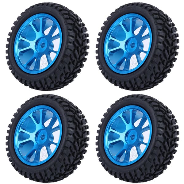 75mm RC-fälg i legering Blå Rallydäck för WL 1/18 A959 A979 A969 Racingbil