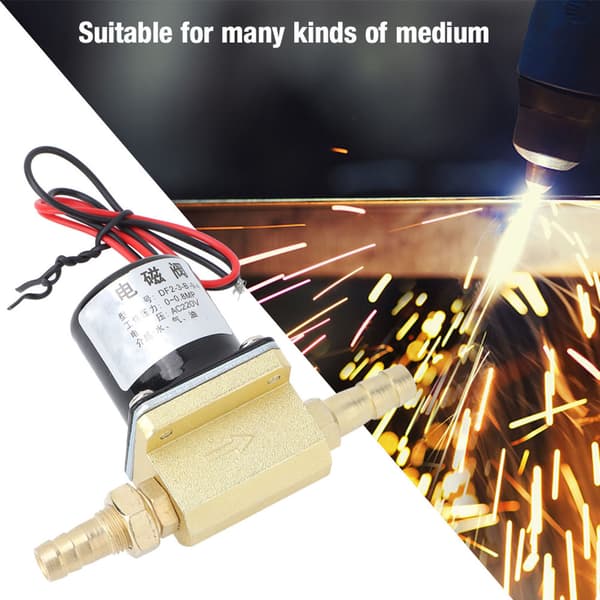 Sveisemaskin Magnetventil 0-0.8MPa Vann Gass Argon CO2 G1/8 AC220V