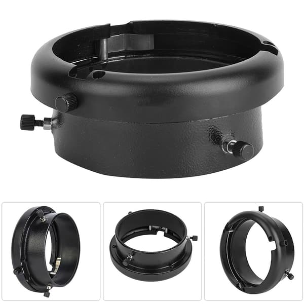 NiceFoto SN-10 Kameralys Mini Monteres til Bowens Mount Ring Adapter