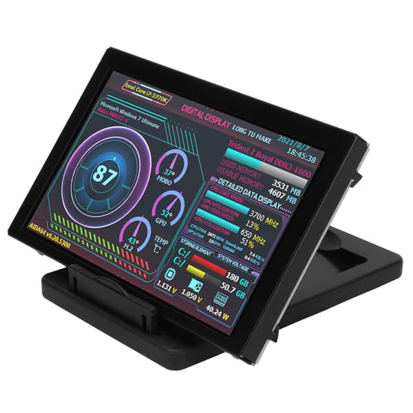 5 tums Dator Temp Monitor IPS USB Mini Skärm PC Sensor Panel Dynamisk Display AIDA64 CPU RAM Data Monitor