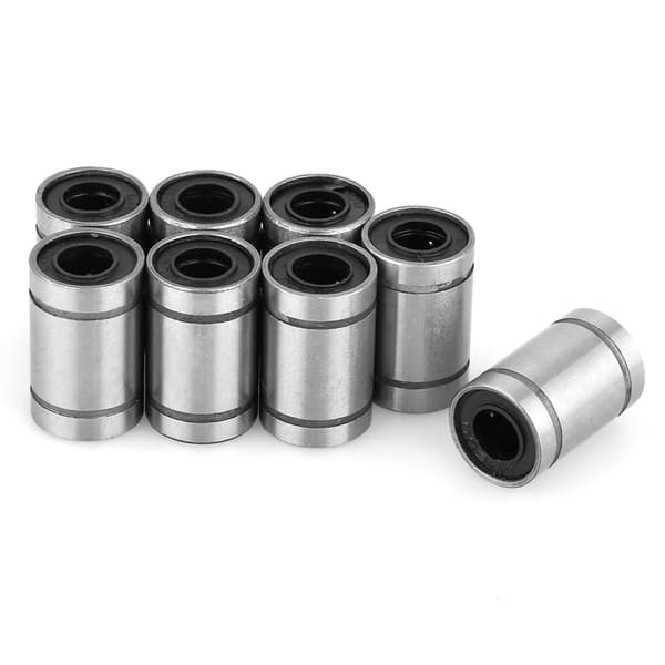 LM6UU Lineær Kugleleje 6mm Høj Præcision Bøsningssæt 8 stk. til 3D Printer CNC Dele