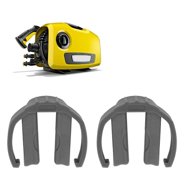 2-pack snabbkopplingsspännen för Kärcher K2 K3 K7 biltvättmaskiner - Grå ersättningsklämmor