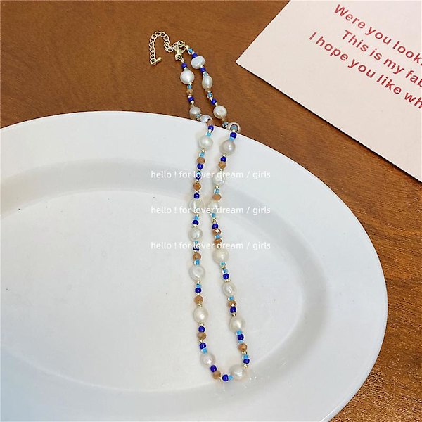 Halsband Pearl Smile Choker Modesmycken Ac1609
