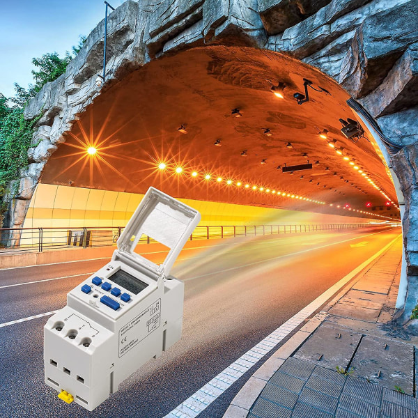 Ahc15a Digital Timer, Din Rail Mount 7-dagars programmerbart digitalt industritimerrelä