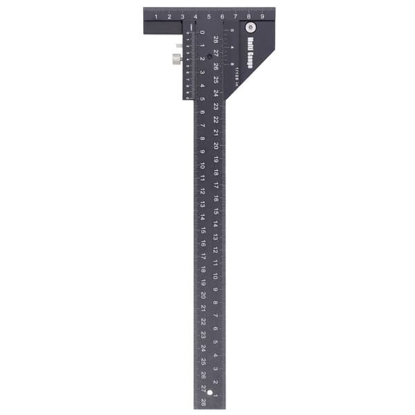 T-formet multifunksjonell trebearbeidingslinjal for ribbemerking