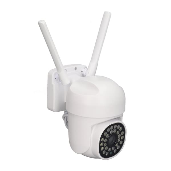 WiFi Sikkerhetskamera 360 Graders Roterbart 1080P HD 2-veis Intercom Nattsyn Utendørs Overvåkingskamera