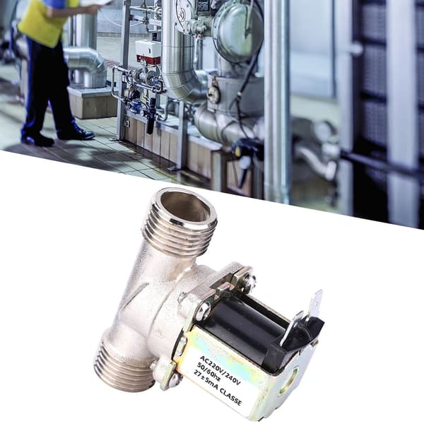Elektrisk messingmagnetventil 220 240V AC G1 2 NC vanninnløpsventil