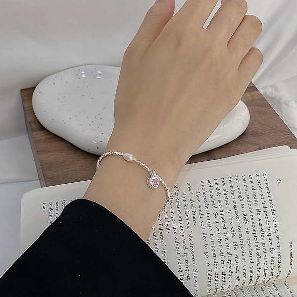 Armband Heart Stud Silver Modesmycken Ac5434