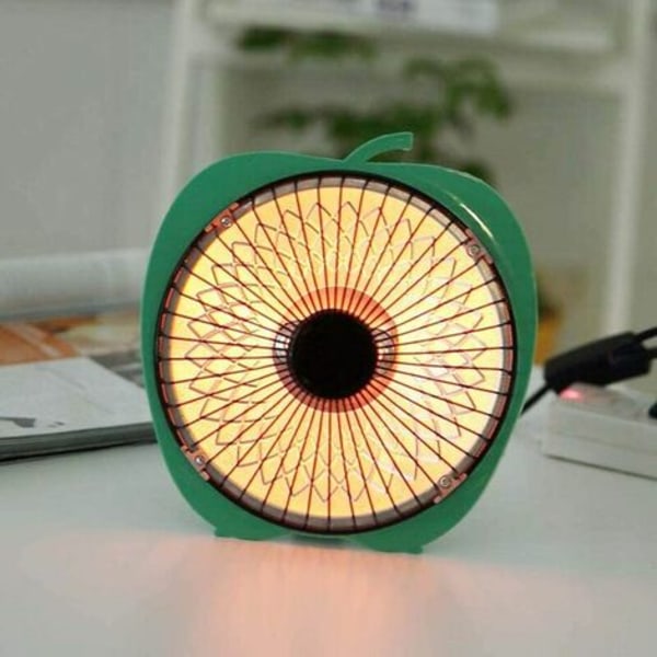 200 W halogeenilämmitin, pieni minilämmitin kotitoimistokäyttöön, vihreä