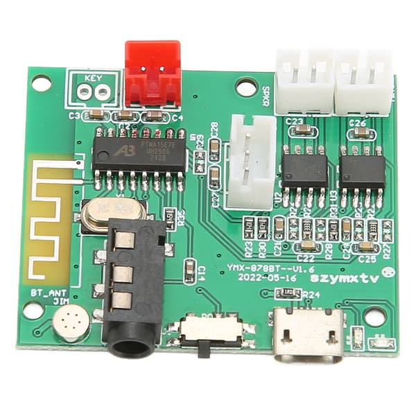 Bluetooth 3.5 AUX Digital Lydforstærker Modul Stabil PCB-kort 3P Output