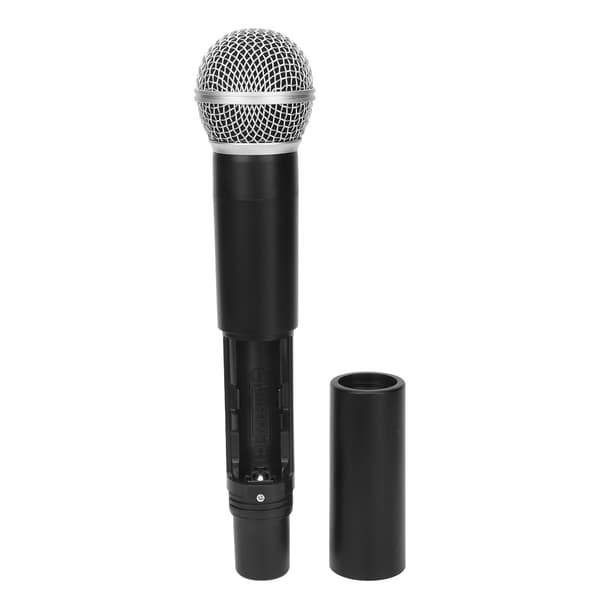 Trådløst Mikrofonsystem Professionelt 1 for 2 Håndholdte Trådløse Dynamiske Mikrofoner til Sang Karaoke Kirke