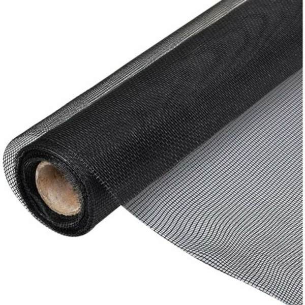 Glasfibernet skærm 100x1000 cm Sort #