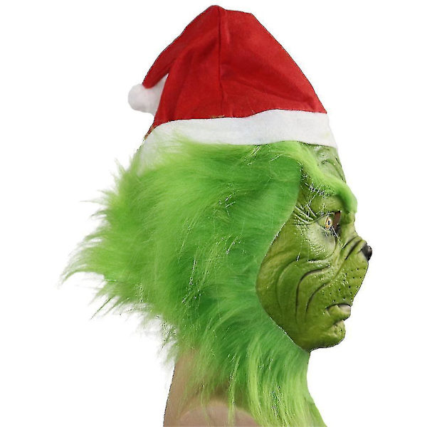 Masken af ​​Grinch, julens grønhårede monster